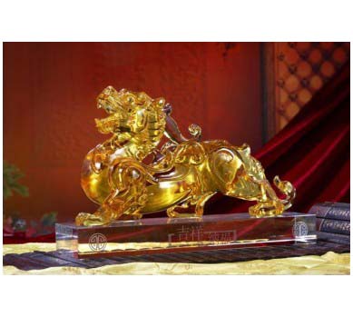 吉祥納福琉璃水晶擺件